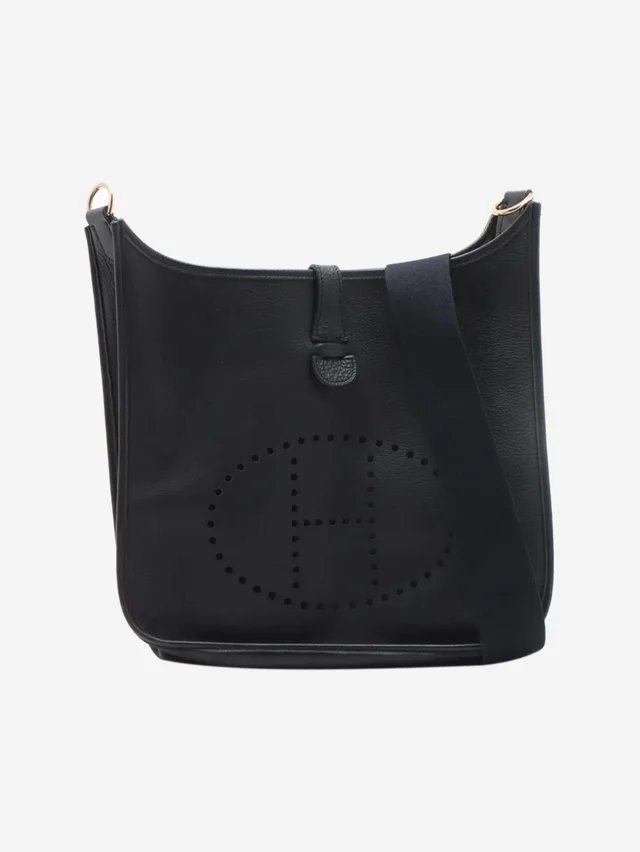 Hermès Black vintage 1997 Evelyne 29 shoulder bag in Black Clemence leather from Sign of the Times