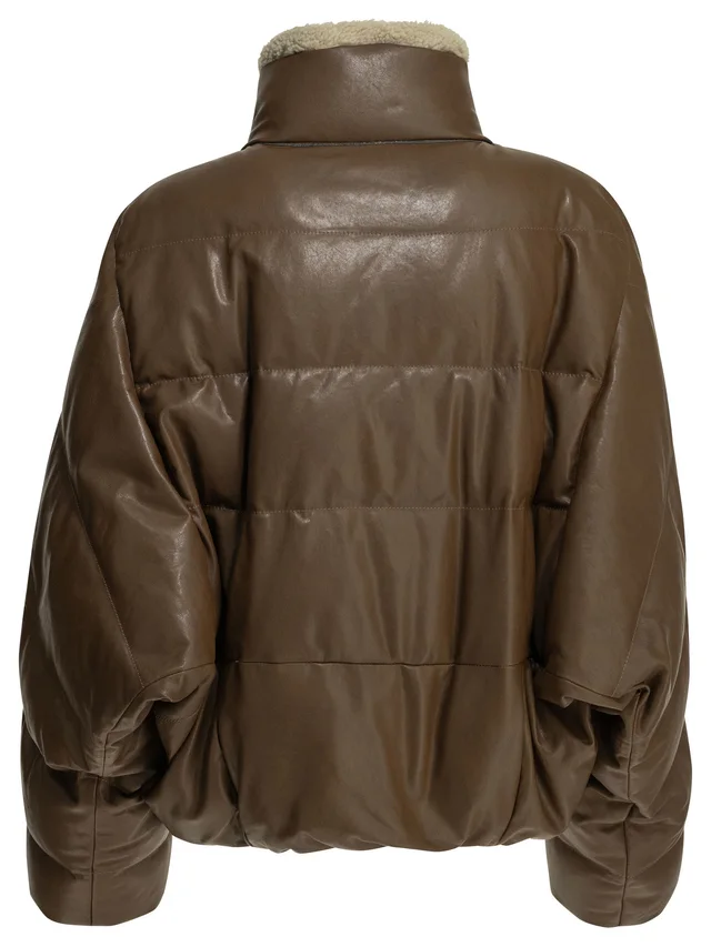 Brunello Cucinelli quilted shearling-trim coat, photo 2 of 4 from SENSER