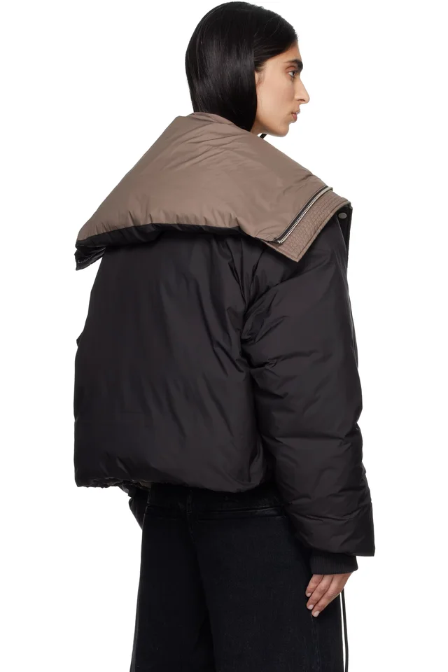 Entire Studios Black Kelly Down Jacket, photo 3 of 4 from SSENSE