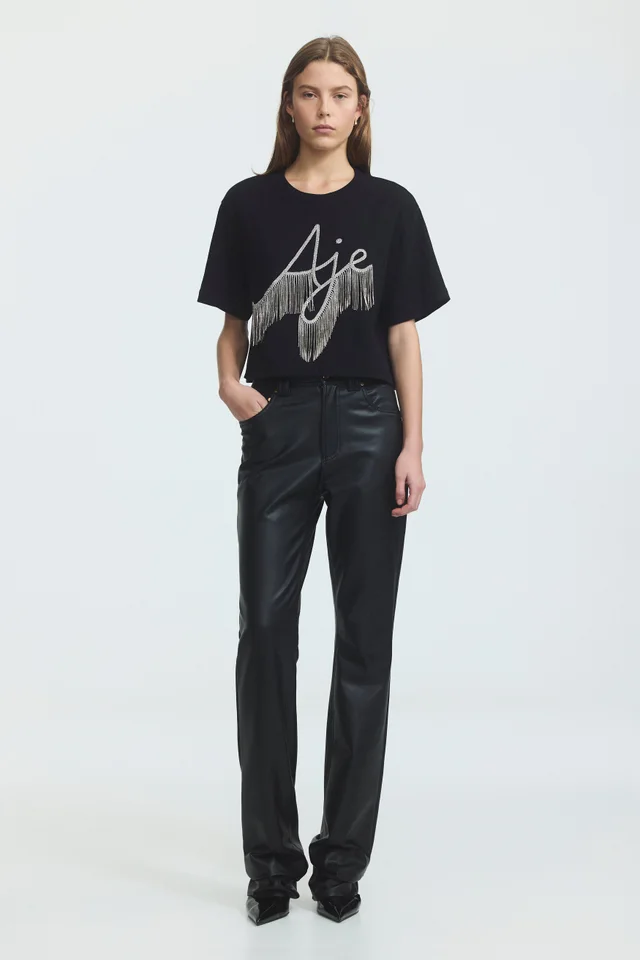 AJE Hollis Embellished Tee in Black from Aje, photo 1 of 1