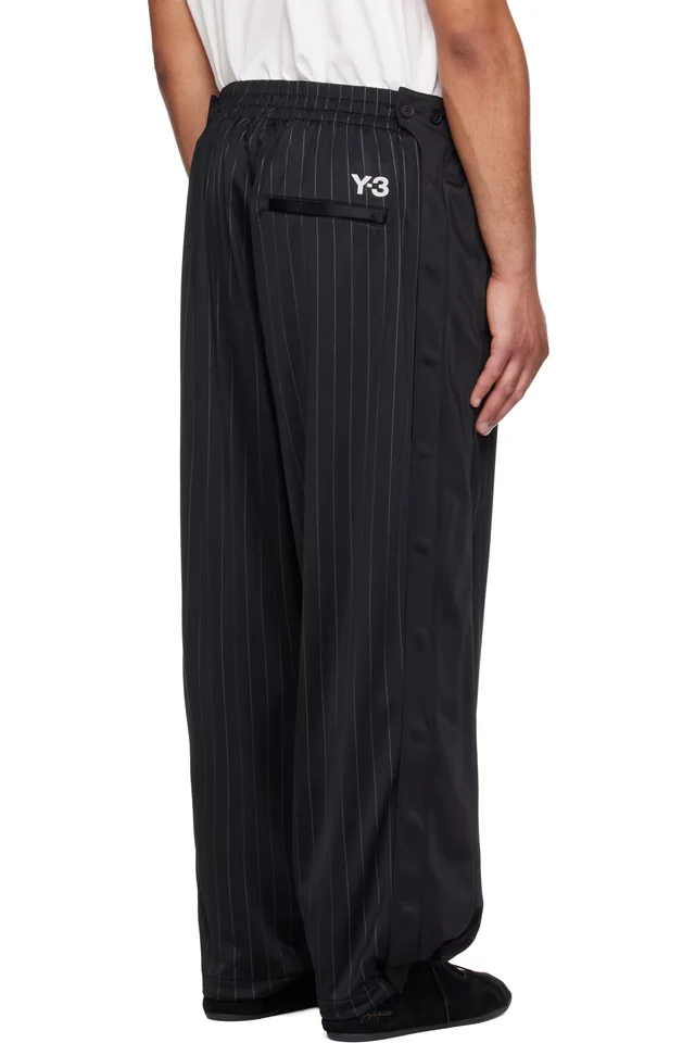 Y-3 Black Basketball Track Pants, photo 3 of 4 from SSENSE