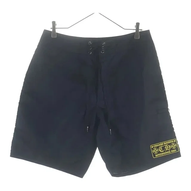 Chrome Hearts Black Nylon Surf Shorts, Men's (Size 34) in multicolor Nylon from Grailed