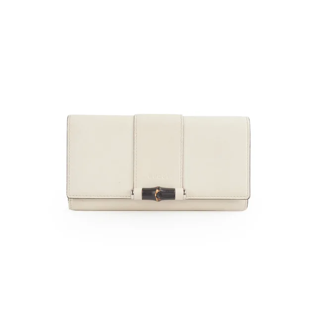 Gucci White Wallet in White Calfskin from The Purse Affair