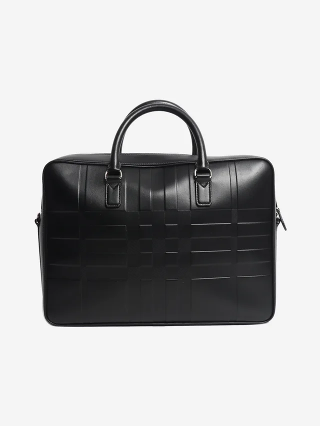 Burberry Black leather briefcase in Black Leather from Sign of the Times