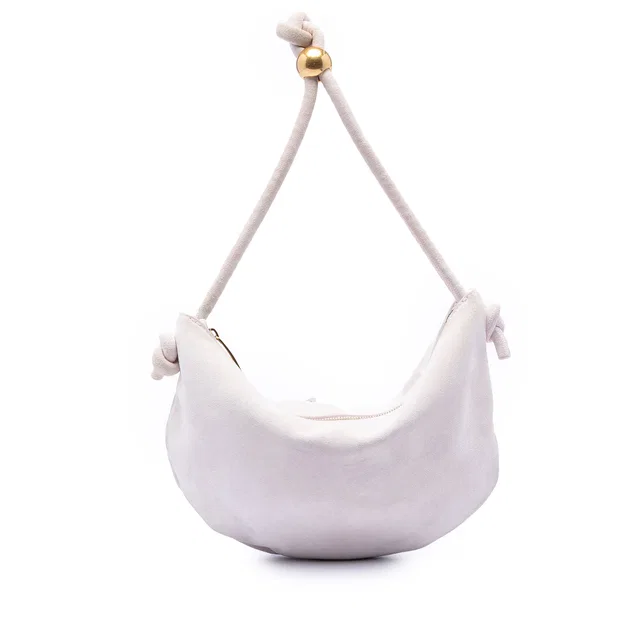 Pink Bottega Veneta Suede Turn Pouch Hobo Bag in Pink Suede from Designer Revival