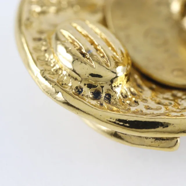 Chanel Plated Earrings in Gold Gold-plated metal from LuxUness, photo 7 of 9