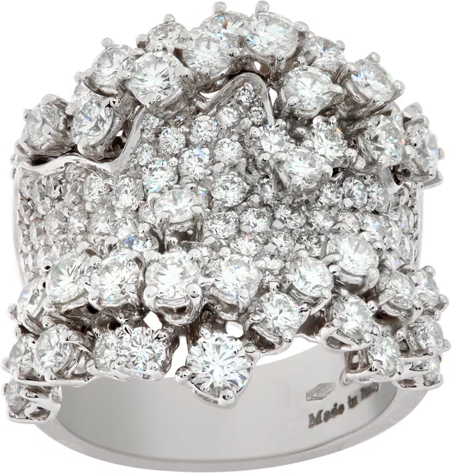 Damiani Mimosa diamond ring 18k white gold in White White Gold from Gray And Sons