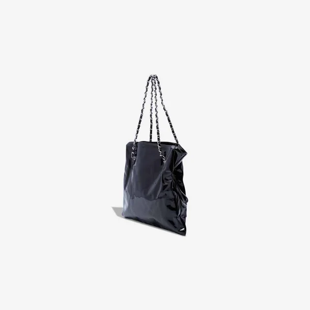 Chanel Shopping Tote Large Patent Black in Black Patent leather from SACLÀB, photo 4 of 6