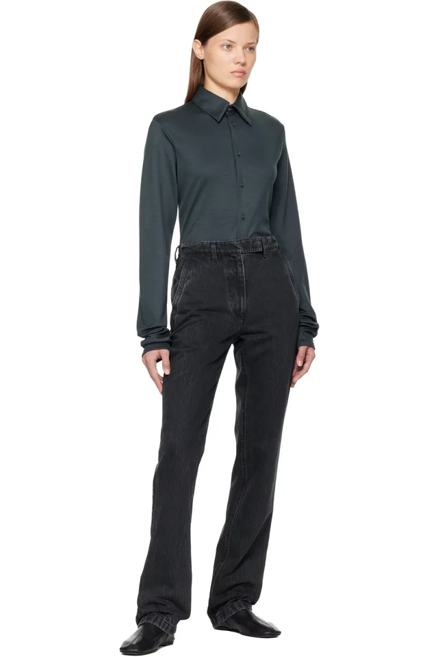 Rier Black Faded Jeans, photo 4 of 4 from SSENSE