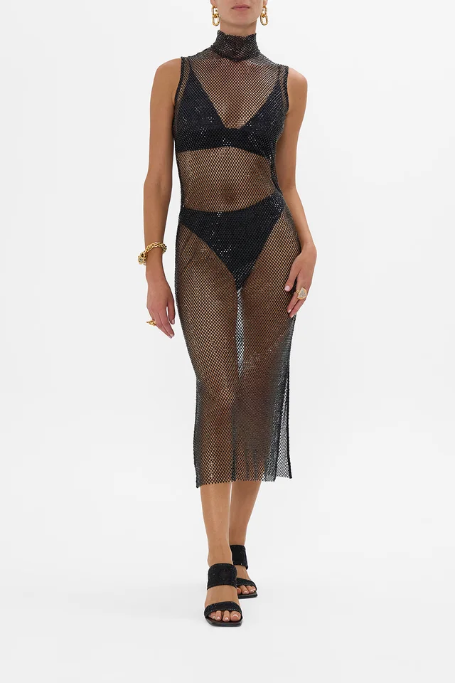 Camilla eBoutique SLEEVELESS TURTLE NECK CRYSTAL MESH DRESS MARK OF MEDUSA from CAMILLA, photo 1 of 1