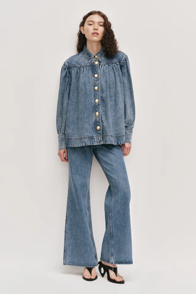 AJE Lorraine Denim Blouse from Aje, photo 1 of 1