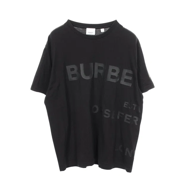 Burberry Logo Cotton T Shirt in Black Cotton from LuxUness