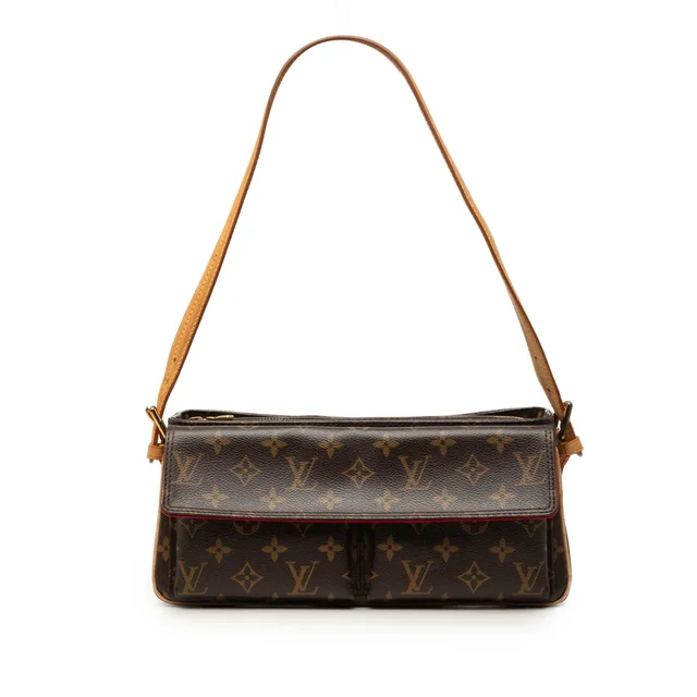 Brown Louis Vuitton Monogram Viva Cite MM Shoulder Bag in Brown Coated canvas from Designer Revival, photo 1 of 1