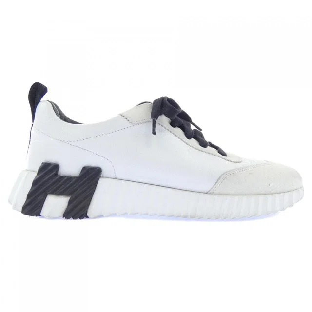 Hermès Bouncing Sneakers Black in Black Goatskin from The Reluxe