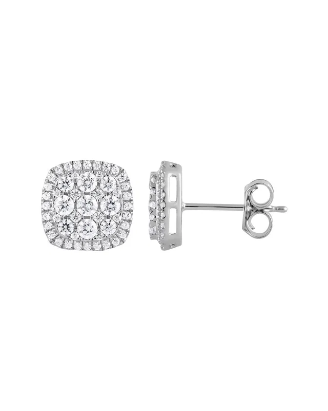 Lab Grown Diamonds Silver 0.31 ct. tw. Lab-Grown Diamond Earrings, image 1 of 1 from Gilt