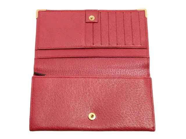 Gucci Raspberry Leather Continental Wallet in Leather from Ann's Fabulous Finds, photo 8 of 9