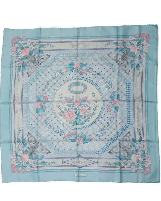 Hermès Carré 90 Joux De Paille Silk Scarf in Silk from A Retro Tale, photo 2 of 2