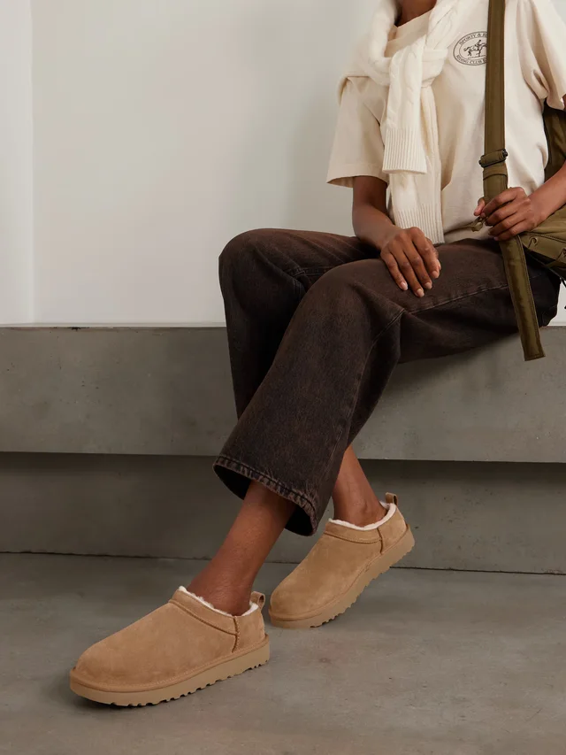 UGG Classic Micro shearling slippers in Beige, photo 2 of 2 from NET-A-PORTER (Canada)
