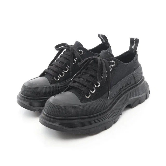 Alexander McQueen TREAD SLICK Canvas Rubber Sneakers in Canvas from LuxUness