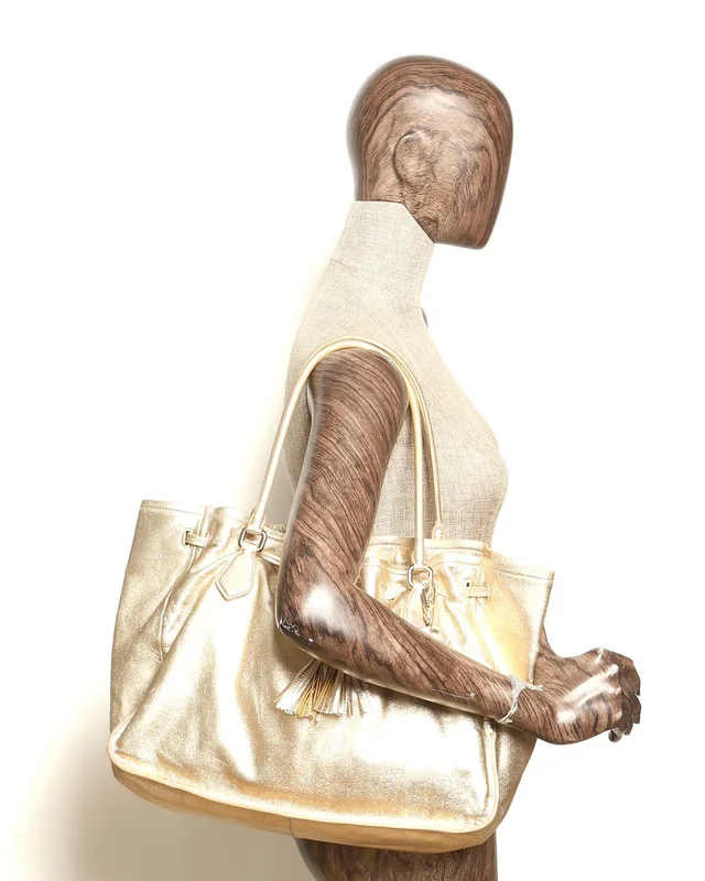 Prada Drawstring Tassel Metallic Tote Bag in Leather from A Retro Tale, photo 9 of 9