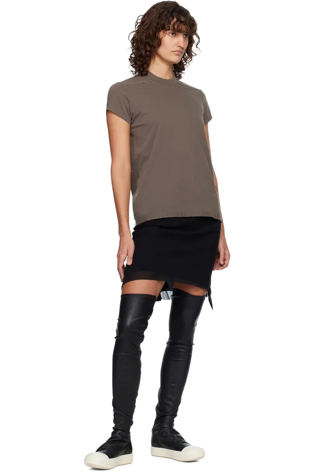 Rick Owens DRKSHDW Gray Temple Level T-shirt, photo 4 of 4 from SSENSE