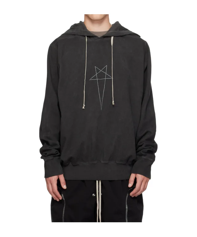 Rick Owens Drkshdw Graphic Drawstring Hoodie, photo 4 of 7 from SENSER