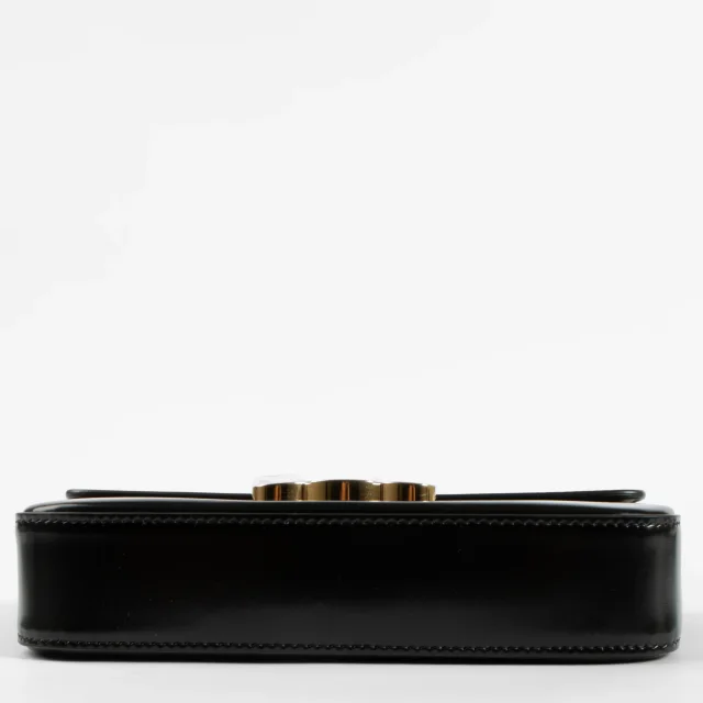 Celine Shiny Calfskin Claude Chain Shoulder Bag in Black Calfskin from Labellov, photo 5 of 8