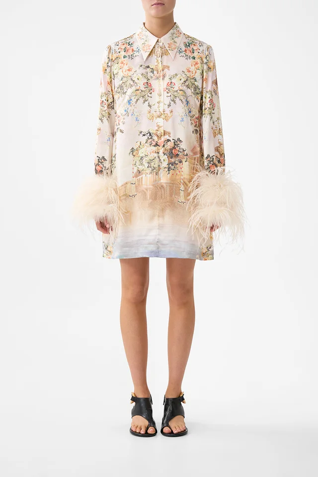 Camilla eBoutique MINI SHIRT DRESS WITH FEATHERS TWILIGHT IN ISTANBUL from CAMILLA, photo 1 of 1