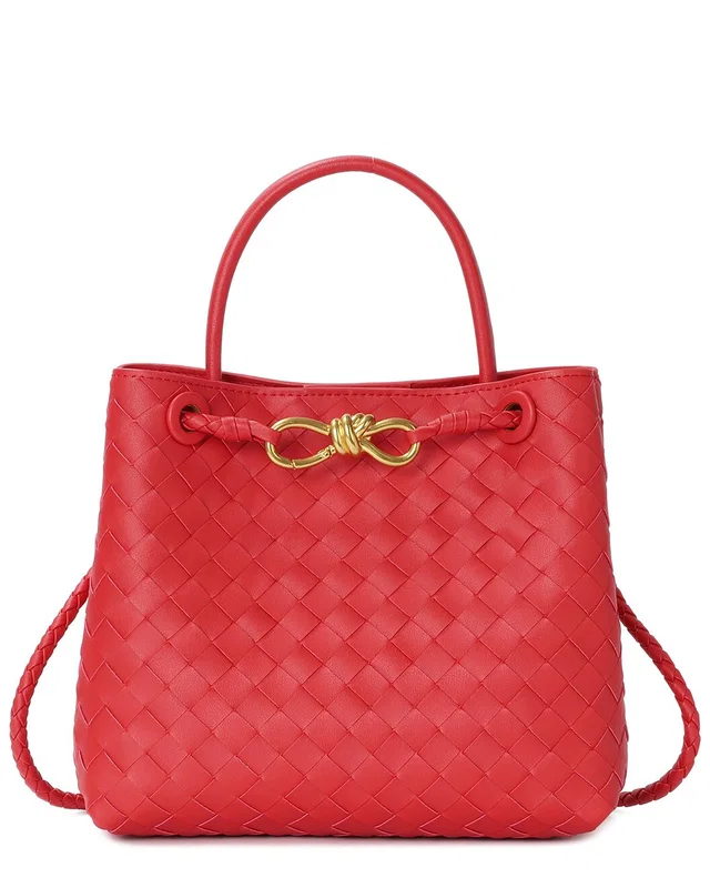 Tiffany & Fred Paris Woven Leather Top Handle Bag, image 1 of 1 from Rue La La