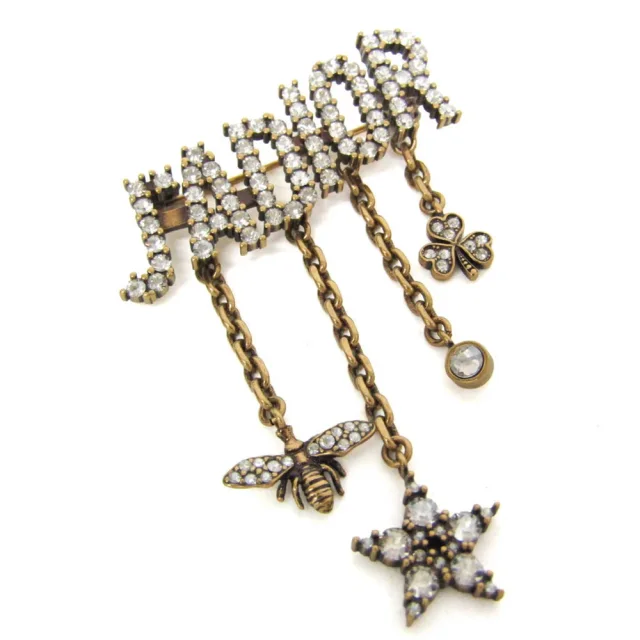 Dior J'ADIOR Metal,Rhinestone Pin Brooch Gold in Gold Metal, Rhinestone from Elady