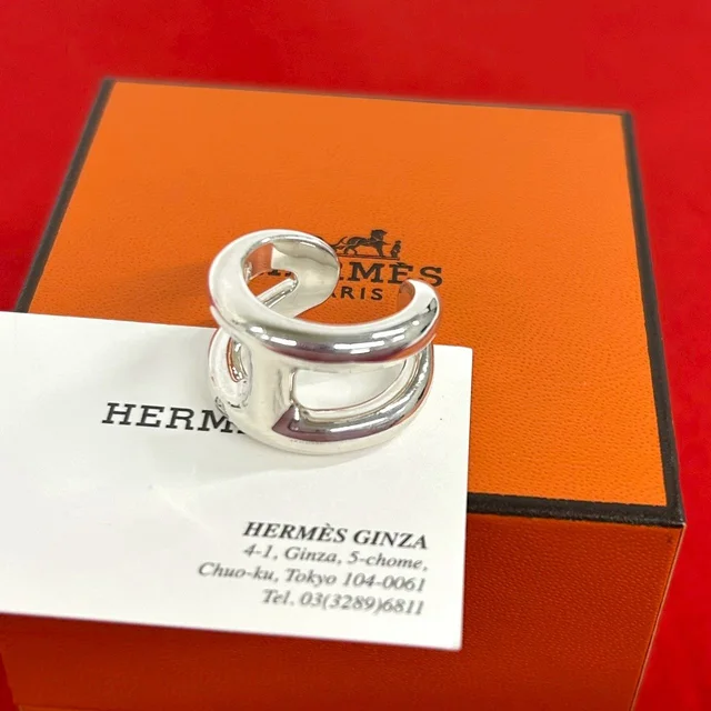 Hermès Osmose PM Ring 925 Sterling Silver in Silver from The Reluxe