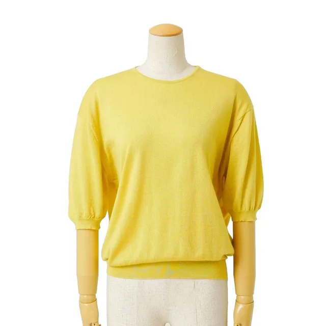 Gucci Vintage Sweater M Cashmere Silk Short Sleeve Knit Pullover in Silk from The Reluxe