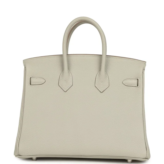 Hermès Birkin 25 Gris Perle Verso Togo Palladium Hardware in Grey Togo leather from Madison Avenue Couture, photo 2 of 2