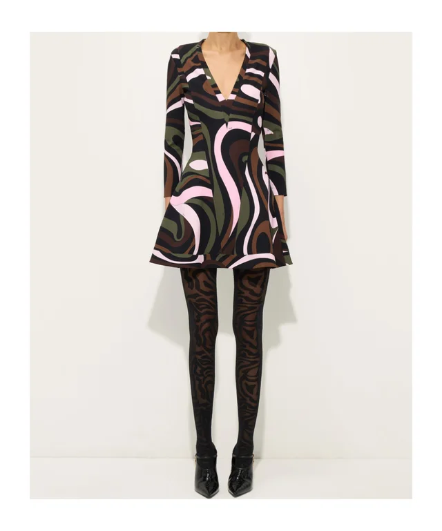 Emilio Pucci PUCCI Long Sleeve Printed Dress, photo 2 of 5 from SENSER