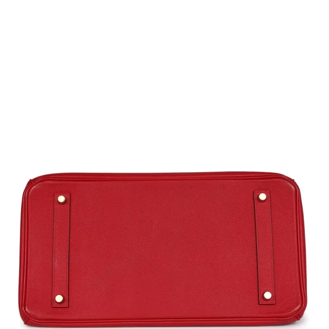 Hermès Birkin 35 Rouge Casaque Epsom Gold Hardware in Red Epsom leather from Madison Avenue Couture, photo 6 of 9