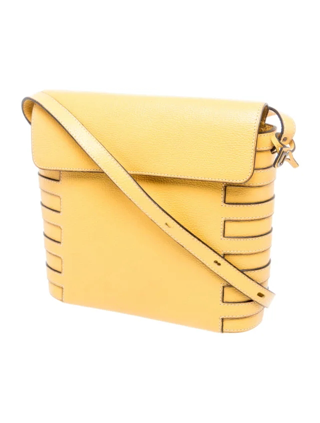 Delvaux Leather Crossbody Bag in yellow Leather from The RealReal, photo 2 of 5