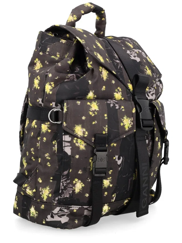 GANNI Re-Tech Recycled Polyamide Backpack — Multicolor in Multicolor from HEWI