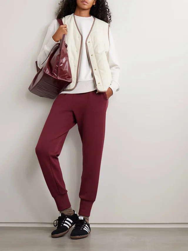 VARLEY Lori reversible quilted flannel and twill vest in Beige, photo 2 of 2 from NET-A-PORTER (Canada)
