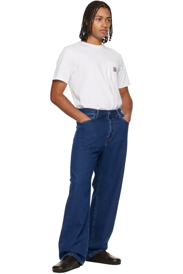 Carhartt Work In Progress Blue Landon Jeans, photo 4 of 4 from SSENSE
