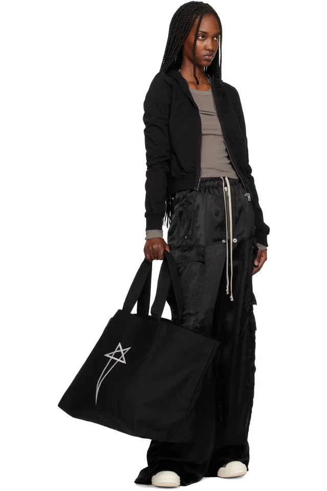 Rick Owens Black Temple Beach Tote, photo 4 of 4 from SSENSE