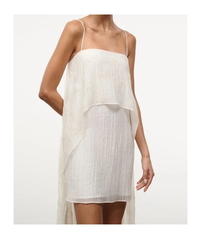 Staud Bead-embellished tiered mini dress, photo 9 of 9 from SENSER