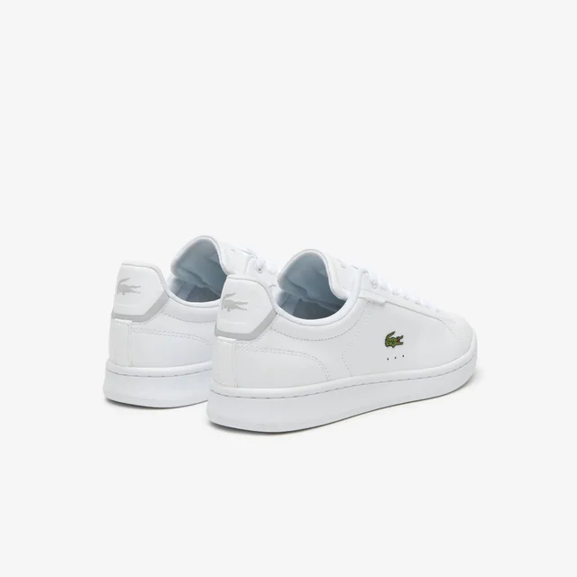Lacoste Women's Carnaby Pro Leather Sneakers in WHITE/WHITE, photo 3 of 4 from Lacoste