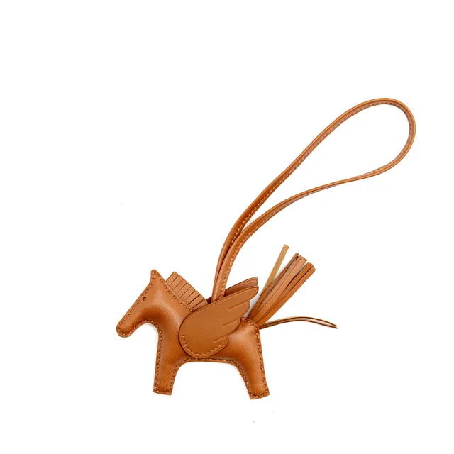 Hermès Rodeo PM Bag Charm Gold Stamp W in Gold Leather from EMIER