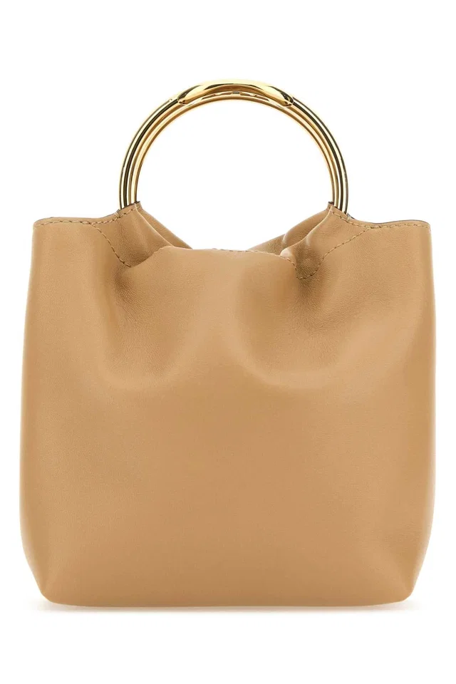 Valentino Garavani Bucket Bag — Beige in Beige Leather from HEWI