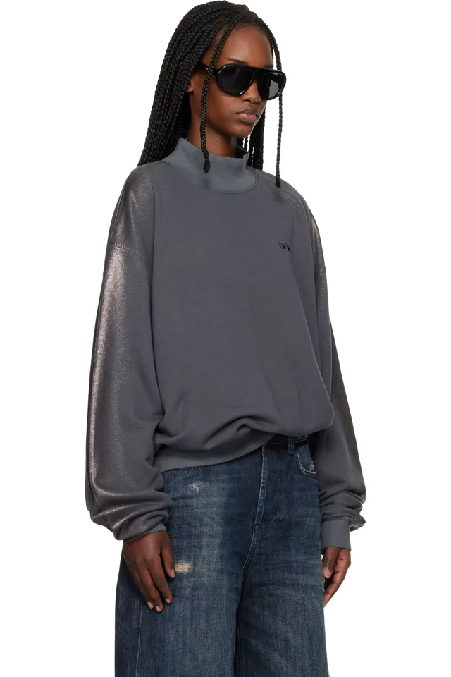 Diesel Gray F-Alexan-S1 Sweatshirt, photo 2 of 4 from SSENSE