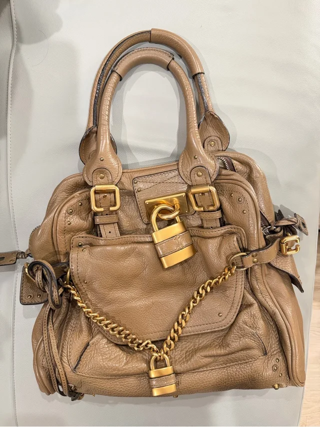 Chloé Paddington Bag Large in neutral|gold|brown from Poshmark