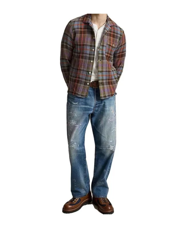 Polo Ralph Lauren plaid waffle shirt, photo 3 of 4 from SENSER