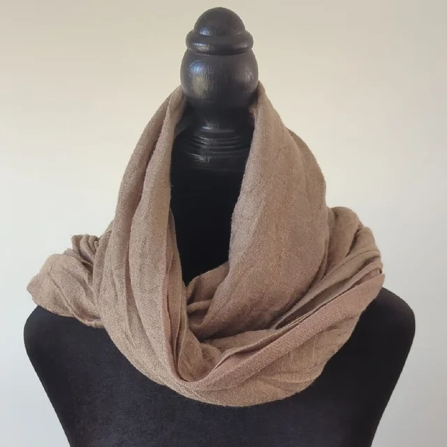 Ferragamo Taupe Knit Scarf in brown|red Wool from Poshmark