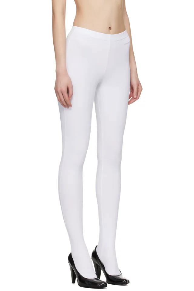 VETEMENTS White Push-Up Tights, photo 2 of 4 from SSENSE