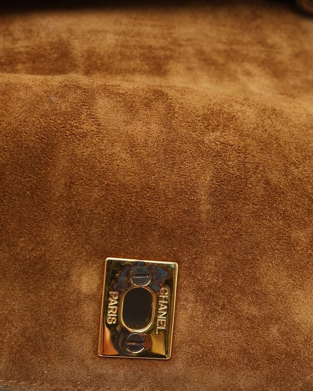 Chanel CC Quilted Suede Shoulder Bag in Suede from A Retro Tale, photo 10 of 15
